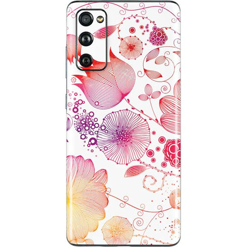 Elegant Flowers Galaxy S20 Fan Edition Skin